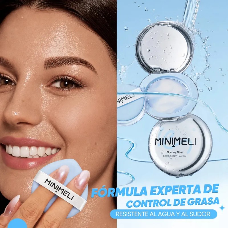 Minimeli - Kit Base Maquillaje+polvo Spf30 Alta Cobertura 24h -