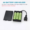 Goweewon AA Battery Holder, 2 Pack 3 AA Battery Holder