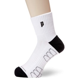 Prince PS278L Tennis Wear, Extra Thick Leg Hold Short, Unisex, white x black (202)
