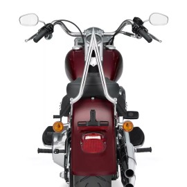 CB 24"Chrome Backrest Sissy Bar For Harley Fatboy Lo FLSTF 07-17 Softail FXST FXSTS