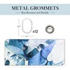 LIVETTY Blue Shower Curtains 180x180cm Drop Fabric Shower Curtain for
