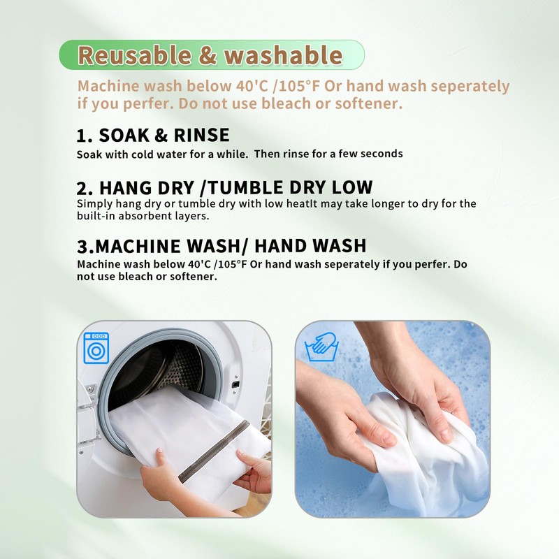 ShieldEase Incontinence Underwear for Men Washable - Reusable Boxer Briefs