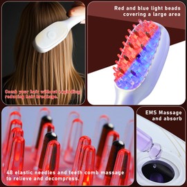 Phototherapy Massage Comb Multi Functional Three In One Red Light Therapy Hair,Phototherapy Hair Brush Used for Head Care To Prevent Hair Loss