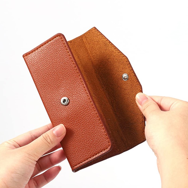 1 Piece PU Leather Empty Tweezers Storage Bag Eyelash Extensions
