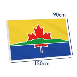 Thunder Bay Flag,3x5 FT Canadian City Thunder Bay Flag,36x60 Inch Large Digitial Double-Printed Durable 150D Thick Polyester Decorations with 2 Brass Grommet