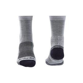 Bridgedale HIKE Lightweight Merino Performance 3/4 Crew Original-Men's- Medium-Silver / Navy