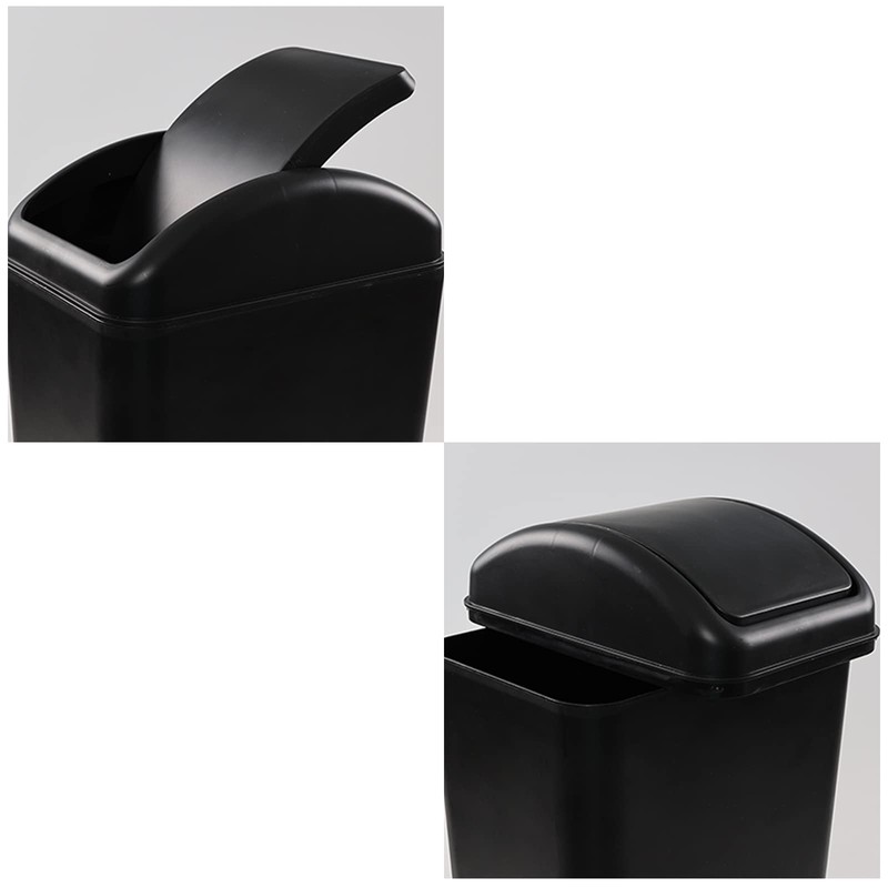 Pekky Plastic Commercial Trash Can, Small Waste Bin 14 Liter