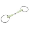 Horse Snaffle Bit Rubber Wrapped Stainless Steel Loose Ring Horse