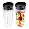 Blender Cups Replacement for Nutri Ninja Blender 16oz Cups with