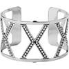 Brighton Christo Ganges Wide Cuff Bracelet - SILVER