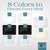 Posh Setting - Plastic Trays for Serving Food, Clear Serving