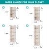 YOUDENOVA Hanging Storage 3 Shelves Closet Organizers and Storage Foldable