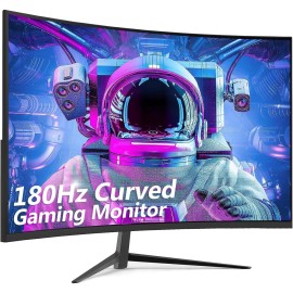 Z-EDGE UG24 24" 1080P FHD 180Hz 1ms Curved Gaming Monitor, FreeSync, HDMI, DP