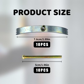 10 Pcs Back Box Repair Clip,Socket Screws Kit,Electrical Saver,Switch Cassette Repairman Clips,Wall Tool,Screw Hooks,Universal 86 Type,Outlet Accessories,Scre Hooksback,Adjustable Support Rods Tools