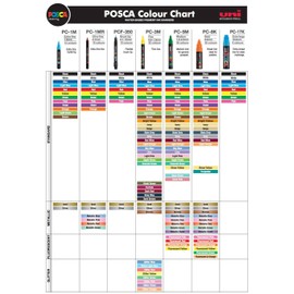 POSCA Uni Posca PC5MP.4 Water-Based Paint Marker, Medium Point, Pastel Orange