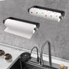 PEDORUBY Under Cabinet Paper Towel Holder, Adhesive or Drill Mount