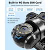 4G LTE Cellular Solar Security Camera Wireless Outdoor, 4 Lens