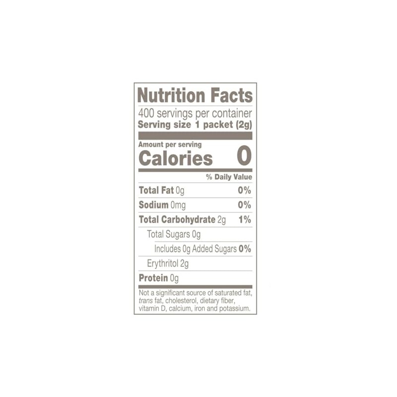 Stevia Sweetener Packets – Zero Calorie, Plant-Based Sugar Substitute, Keto-Friendly,