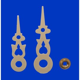 KD89 Yellow Plastic Clocks Cuckoo Clocks Hands Assorted Sizes with Brass Nut Handmade (31/36)