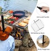 BiggerFire Swivel Campfire Grill 360° Adjustable Open Fire Grill Grate,
