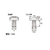 Kitaco 0900-994-00006 Trim Clip, For Φ 6 Holes, 3 Pieces,