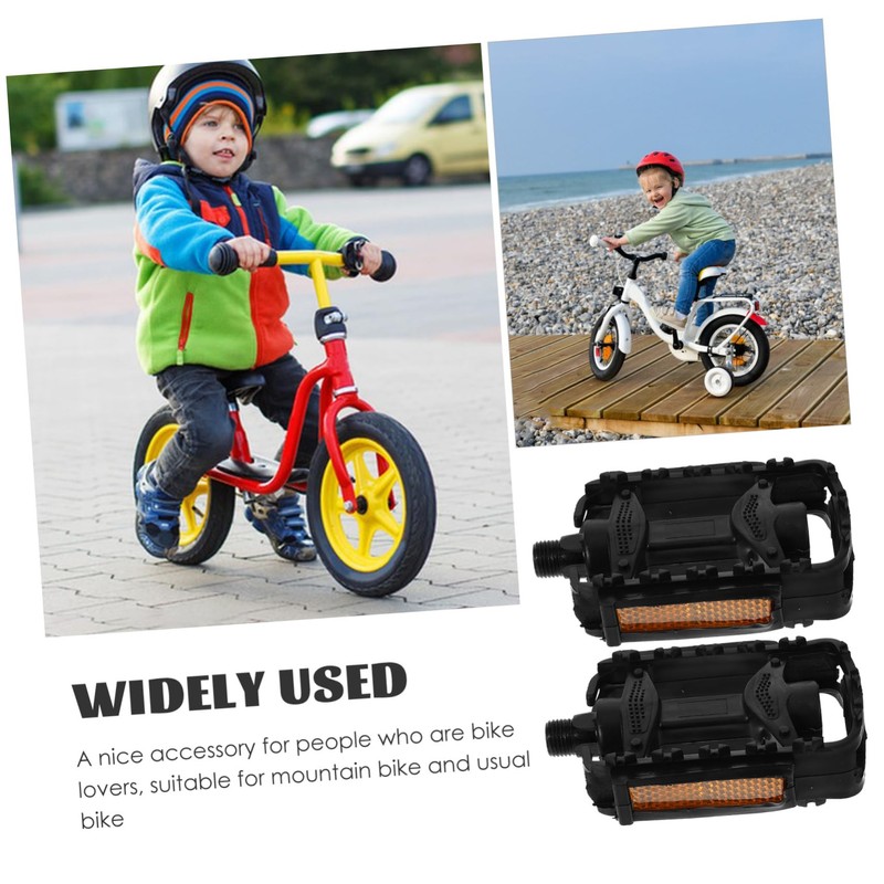 SUPVOX Replaceable Boys and Girls Bike Pedals Slip Design Mountain
