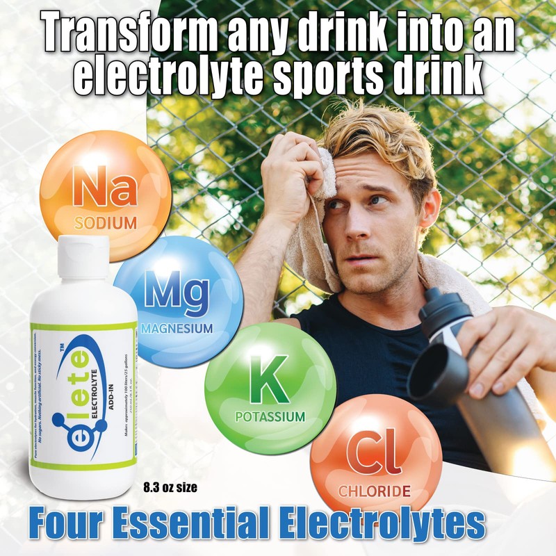elete Electrolyte Add-in Hydration Drops | Sodium, Magnesium, Potassium &