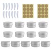 Pack of 13 50 ml Empty Aluminium Containers, Portable Small