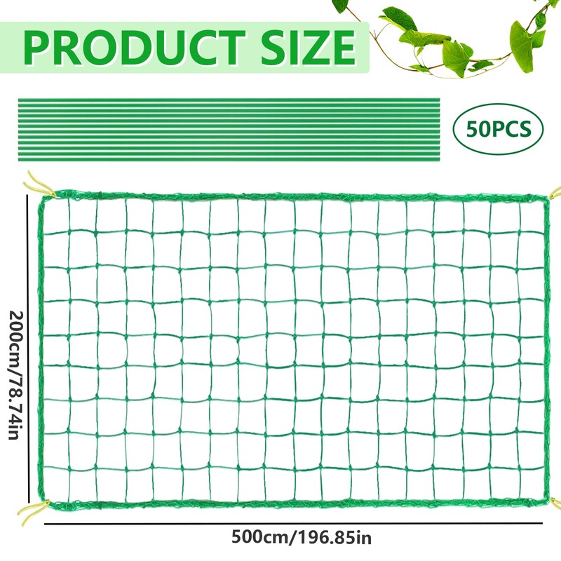 Trellis Net for Climbing Plants, 2 x 5 m, Plant