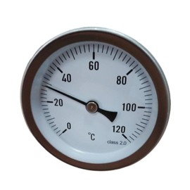 Termómetro de dial Termómetro de tubería de agua caliente Medidor de temperatura del agua multifuncional profesional resistente para sistemas de      