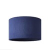MiniSun | Small Modern Navy Blue Velvet Drum Light Shade