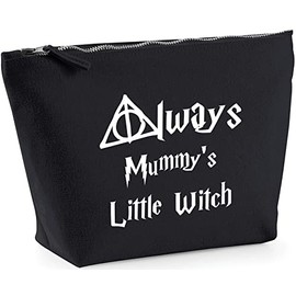 Hippowarehouse Always Mummy's Little Witch printed make up cosmetic wash bag 18x19x9cm