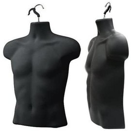 Upper Male Torso Form - Color: BLACK