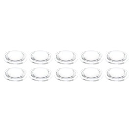 PATIKIL Diameter 32mm Height 10mm Flat Convex Lens, 10 Pcs Acrylic LED Optical Convex Condenser Lens for LED Flashlight Bike Head Lamp, Transparent