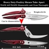 TONKIKA Heavy Duty Poultry Shears, Professional Kitchen Scissors, Kitchen Shears
