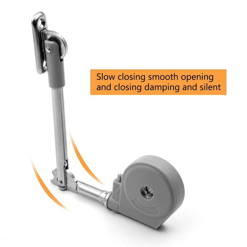 Soft Close Cabinet Lid Hinges with Hydraulic Dampening, 105 Degree
