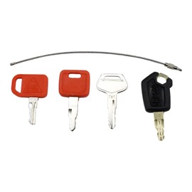 Notonmek 4 packs Heavy Equipment Ignition Key Compatible with Komatsu John Deere Hitachi Cat