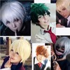 S-noilite Women Mens Short Fluffy Straight Hair Wigs Anime Cosplay