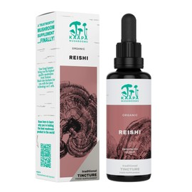 KAAPA MUSHROOMS Organic Reishi Mushroom Extract Tincture | Unique & Potent Triple Extraction Method | Grown in Finland | Mushroom Supplement | 50ml