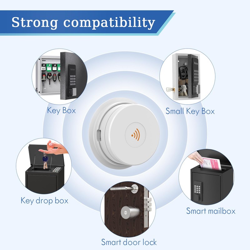 DiDiHere Wi-Fi Bridge (W100) & Door Sensor Suitable Smart Key