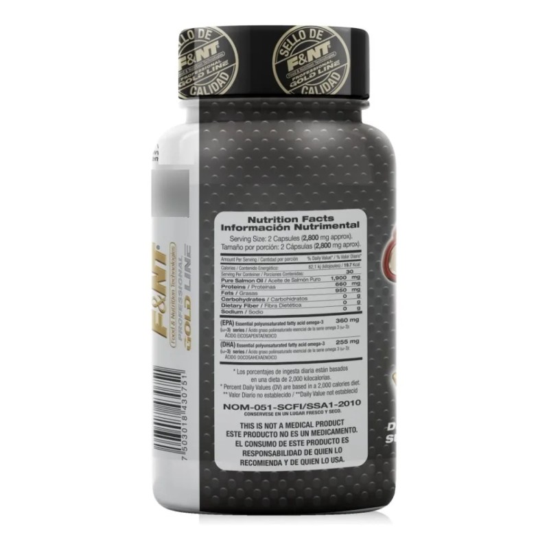 F&nt Omega 3 Ácidos Grasos: Ácido Graso De Salmón De