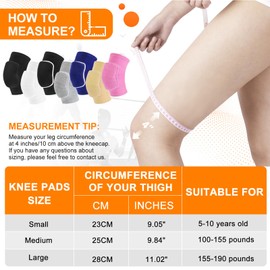 YICYC Volleyball Knee Pads for Dancers, Soft Breathable Knee Pads for Girls Women Men Youth Kids Knees Protective, Knee Brace for Volleyball Football Danceing Yoga Tennis Running Cycling Fitness