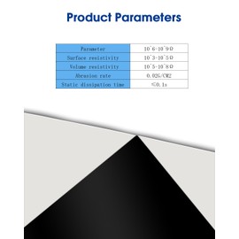 Anti Static Mat for Pc ESD Mat: 24"X24" Soldering Table Mat Kit Computer Electronics Repair- Heat Resistant Static Mat（White）