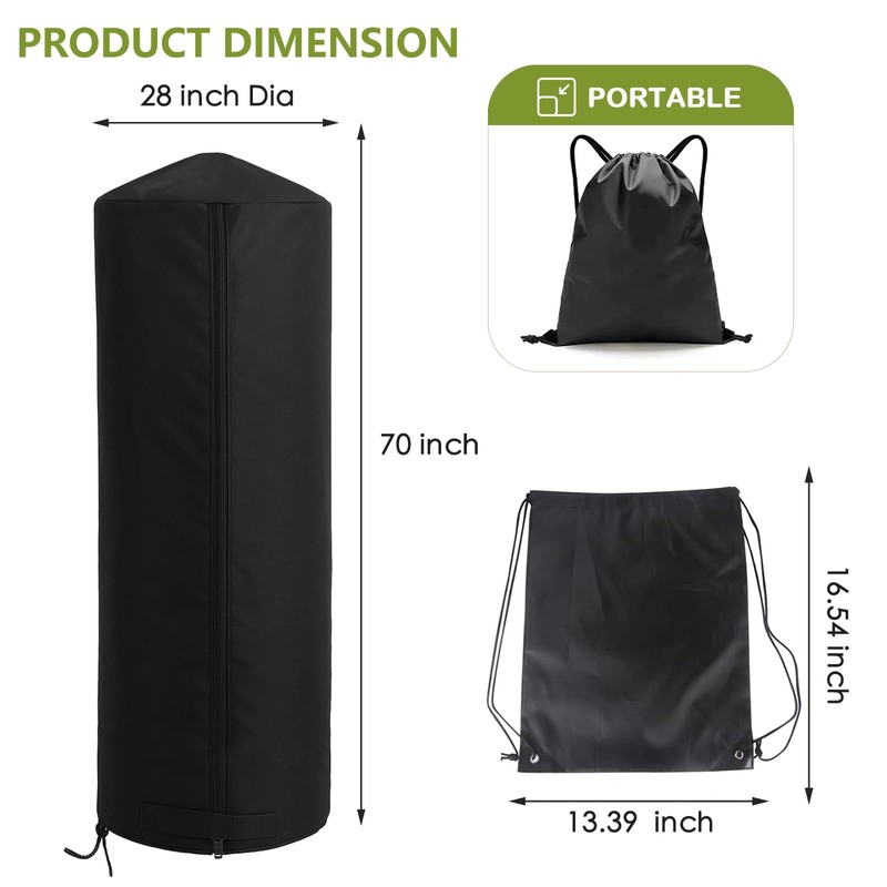 Freestanding Punching Bag Cover, 420D Waterproof Standing Punching Bag Protective