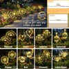 Anordsem Solar Lights Outdoor Decorative: Bendable Copper Wire with 120