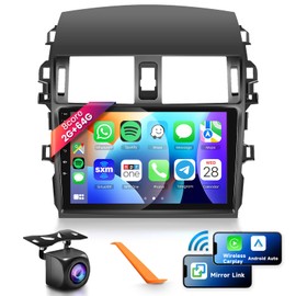 8 CORE 2G+64G Car Radio Stereo for Toyota Corolla 2009-2013, 9 Inch 1280 * 720P IPS Touch Screen 32-Band DSP Wireless CarPlay/Android Auto Android 13 GPS WiFi SWC HD Backup Camera