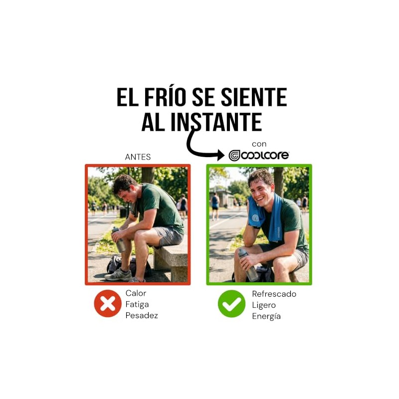 Toalla de Enfriamiento Instantáneo, Naranja | Enfría al Instante, Secado