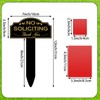 No Soliciting Sign for House with Stake 7 x 3.5