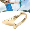 Brass Archery Thumb Ring Portable Finger Protector with Anti Lost