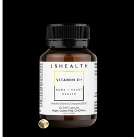 JSHEALTH Vitamin D + Bone + Heart Health 60 Capsules